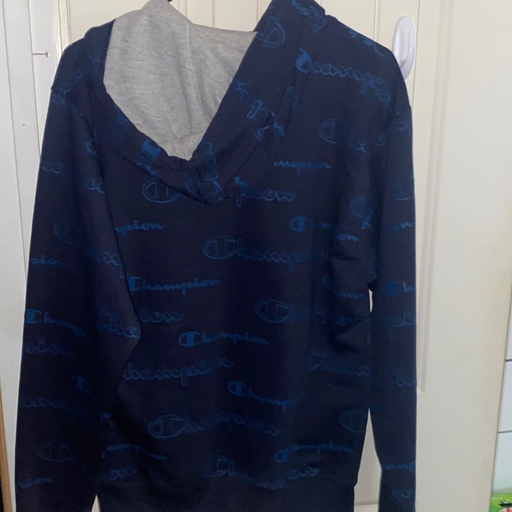 Navy Champion Hoodie - Picture 2 of 4